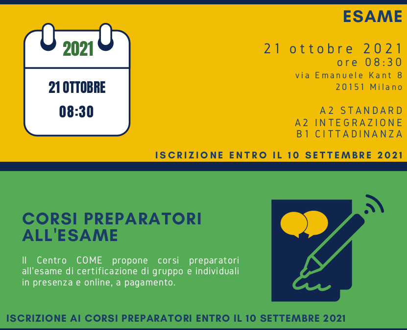 Esame Certificazione Italiano come Lingua Straniera CILS